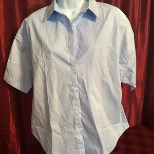 Light Blue Women's Button Down Shirt